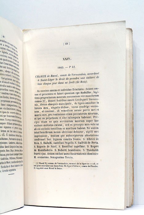 Cartulaire de l'Abbaye de Saint-Léger de Soissons.