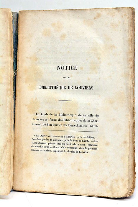 Catalogue de la Bibliothèque de la Ville de Louviers publié …