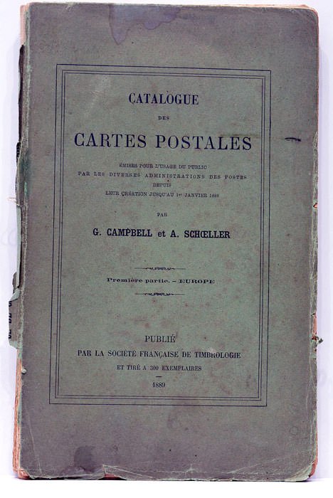 Catalogue des Cartes postales émises pour l'usage public par les …