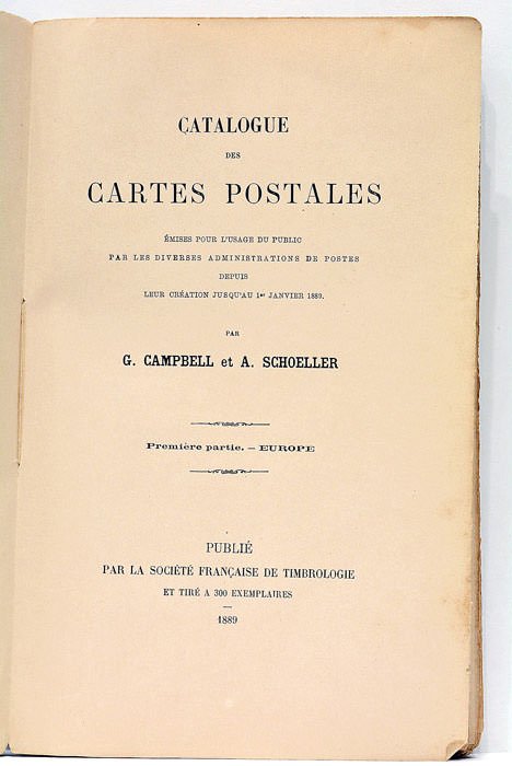 Catalogue des Cartes postales émises pour l'usage public par les …