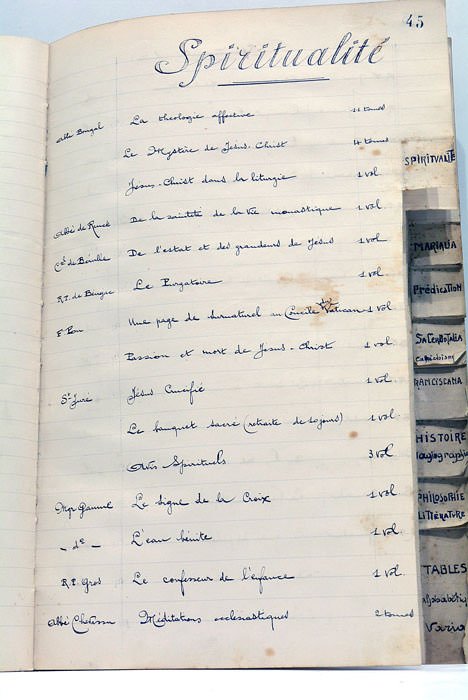 CATALOGUE des ouvrages de la bibliothèque. N. Ordonnances des Chapitres …