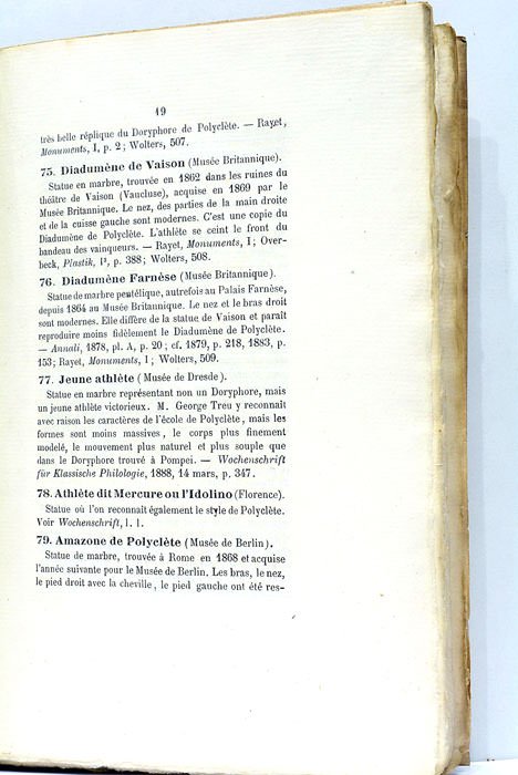 Catalogue du Musée de Moulages.