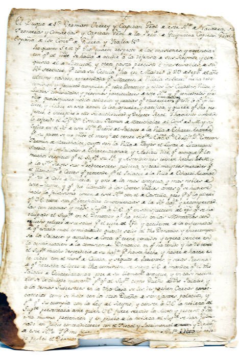 [ Cédula de asiento en Cortes a favor de Esteban …