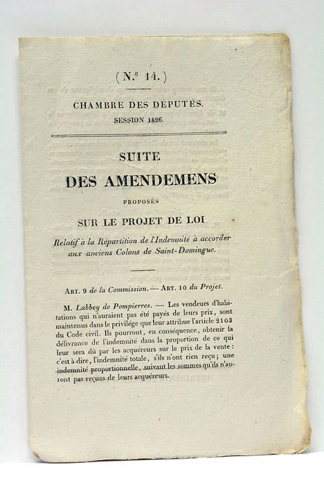 CHAMBRE DES DÉPUTÉS. SESSION 1826. SUITE DES AMENDEMENTS PROPOSÉS SUR …