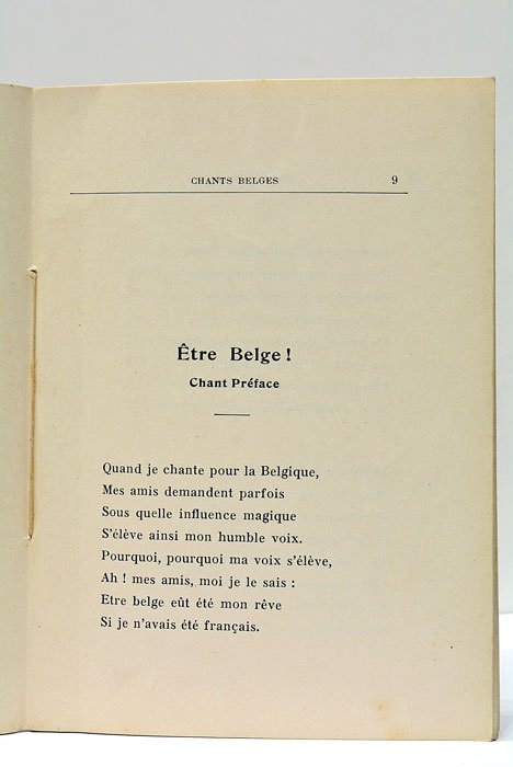 Chants Belges.