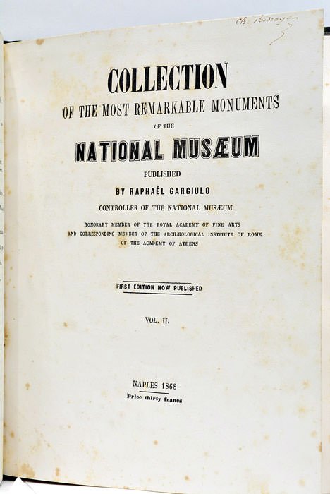 Collection of the Most Remarkable Monuments of the National Museum.
