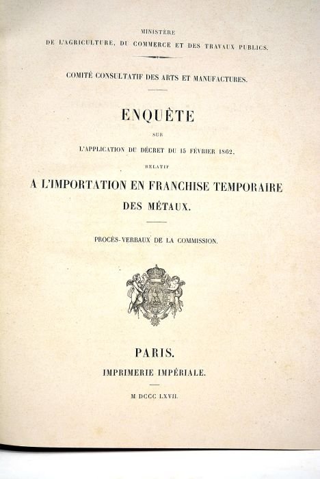Comité consultatif des arts et manufactures. Enquête sur l'application du …