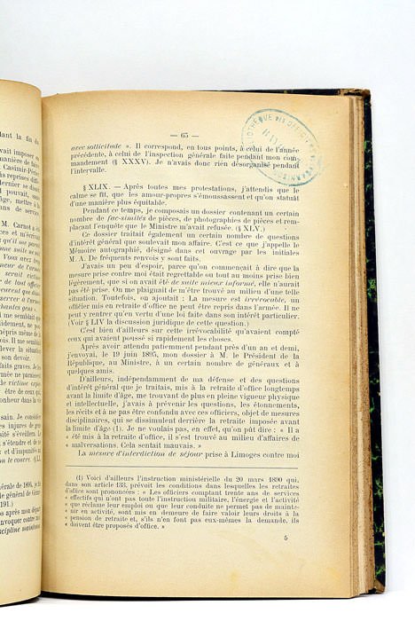 Commandement, administration et controle. Études et propositions de lois. Basées …