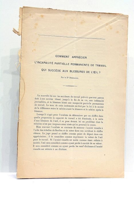 Comment apprécier l'Incapacité Partielle Permanente de Travail qui succède aux …