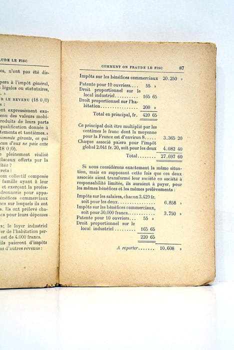 Comment on fraude le Fisc.