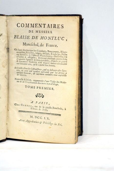 Commentaires où sont décrits tos les combats, rencontres, escarmouches, batailles, …