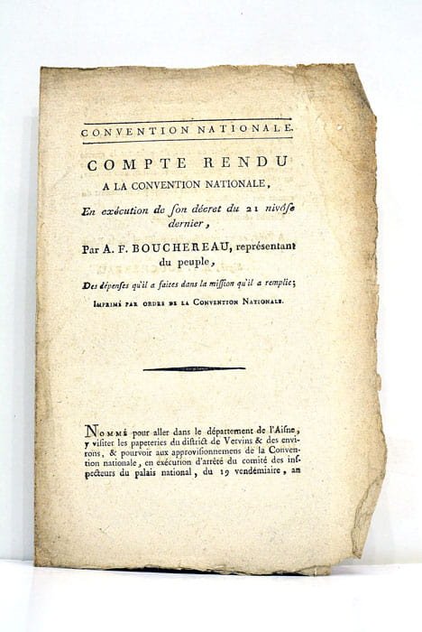 Compte rendu à la Convention Nationale, En exécution de son …