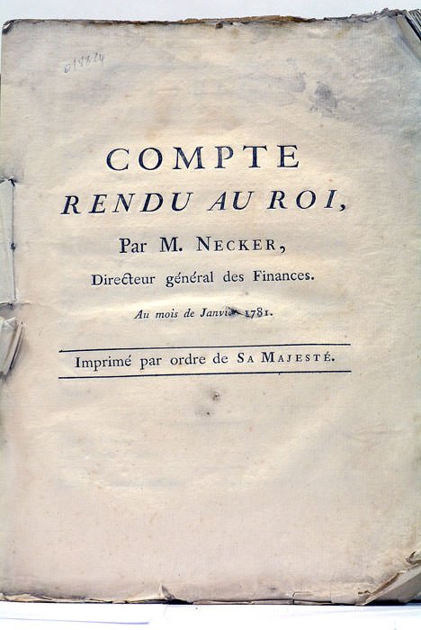 Compte Rendu au Roi.