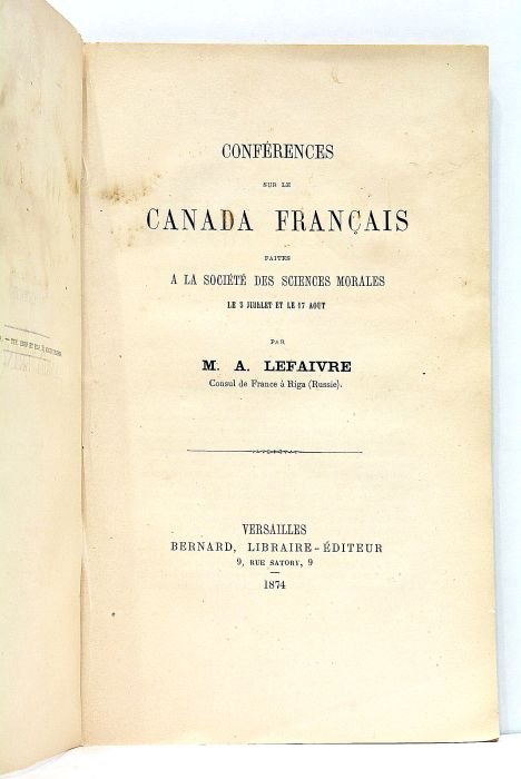Conférences sur le Canada français faites à la société des …