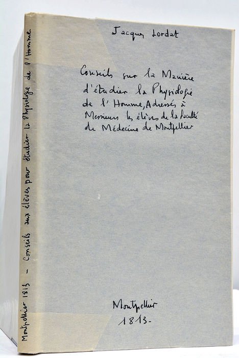 Conseils sur la manière d'étudier la physiologie de l'Homme, adressés …