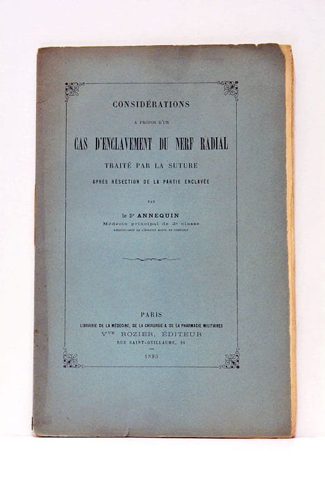 Considérations à propos d'un cas d'enclavement du nerf radial traité …
