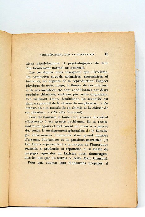 Considérations sur la bisexualité, les infirmités sexuelles, les changements de …