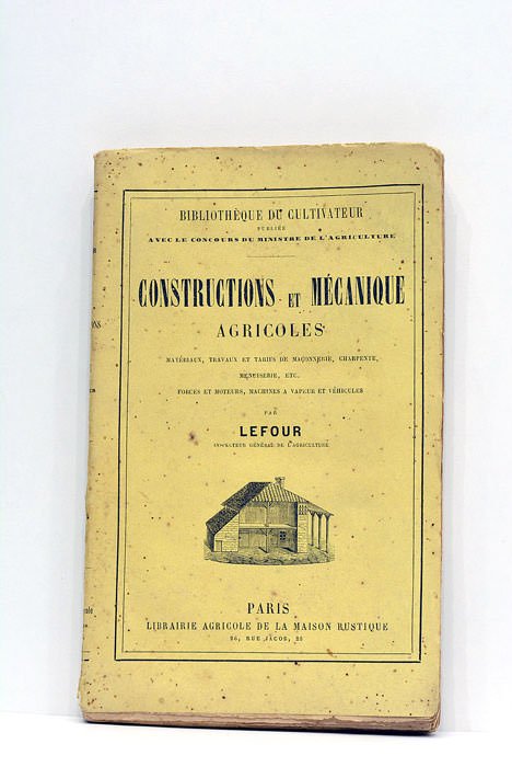 Constructions rurales et mécanique agricole. Travaux et tarifs de maçonnerie, …