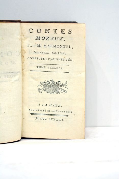 Contes moraux. Nouvelle édition corrigée et augmentée. Tome premier.