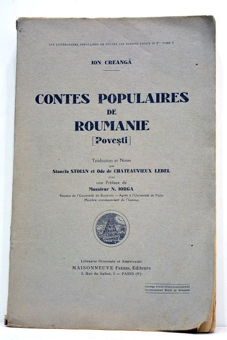 Contes populaires de Roumanie. [Povesti]. Traduction et Notes par Stancin …