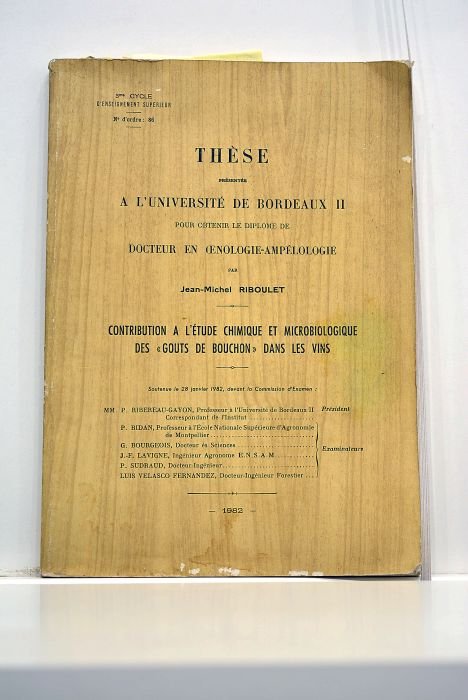 Contribution à l'étude chimique et microbiologique des "gouts de bouchon" …