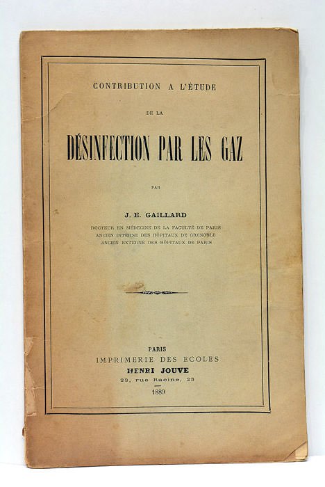Contribution à l'étude de la désinfection par les gaz.