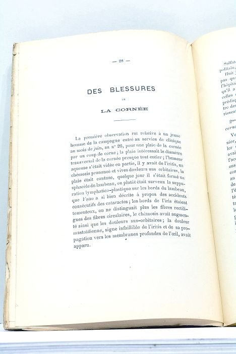 Contribution à l'étude des Maladies de l'Oeil. Observations cliniques prises …