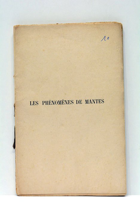 Contribution à l'étude des Phénomènes de Mantes.