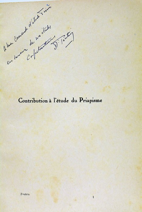 Contribution à l'étude du Priapisme.