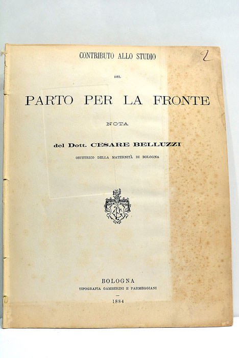Contributo allo studio del Parto per la Fronte.