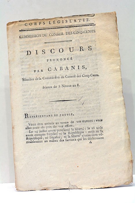 Corps Législatif. Commission du Conseil des Cinq-cents. Discours. Séance du …
