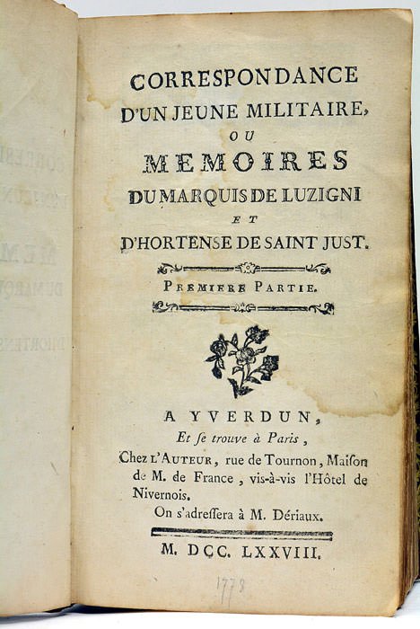 Correspondance d'un Jeune Militaire, ou Mémoires du Marquis de Luzigni …