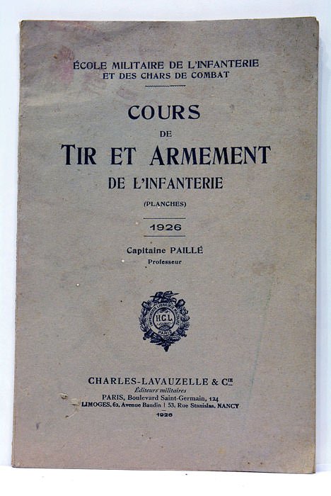 Cours de tir et armement de l'infanterie.