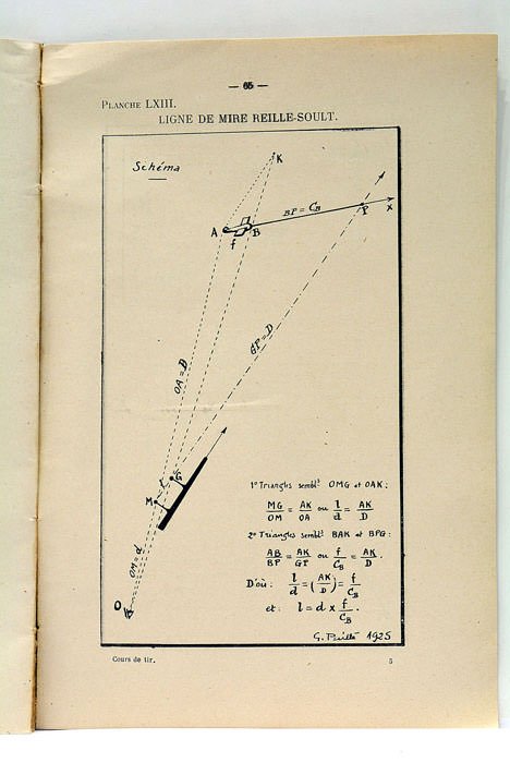 Cours de tir et armement de l'infanterie.
