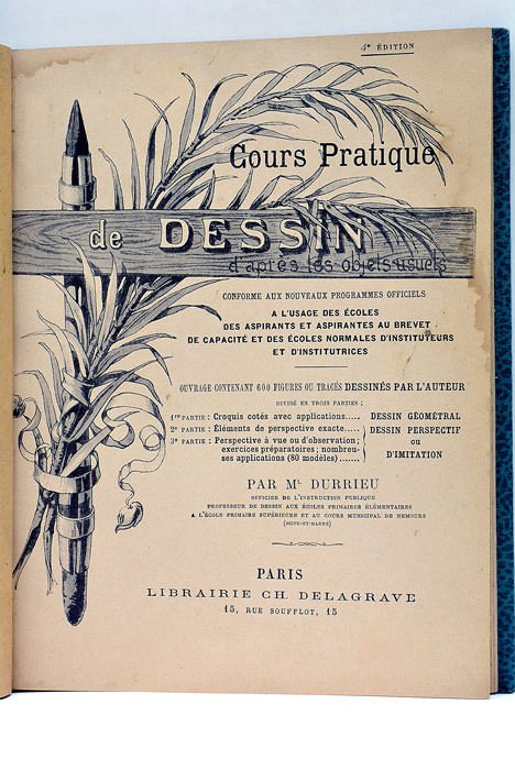 Cours Pratique de Dessin d'après les objets usuels. Conforme aux …