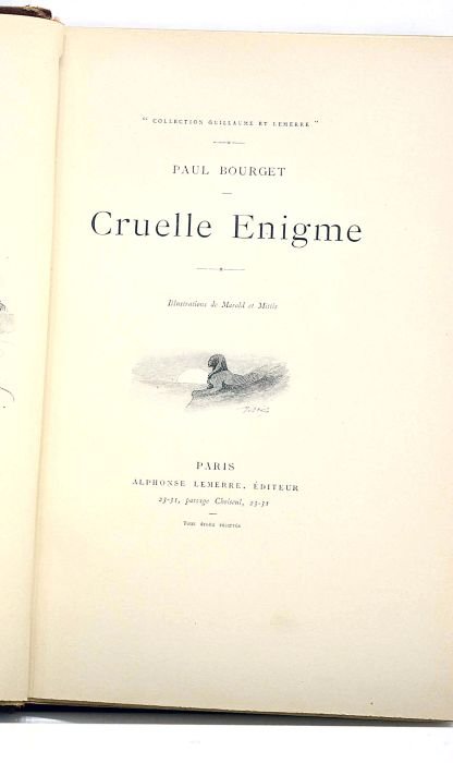 Cruelle Enigme. Illustrations de Marold et Mittis.