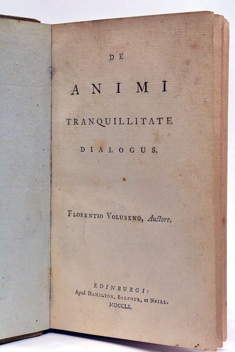 De Animi Tranquillitate dialogus.