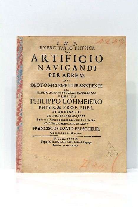 De Artificio Navigandi per Aerem. Quam Deo T.O.M. clementer annuente …