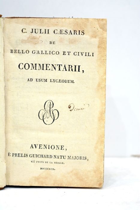De bello gallico et civili. Commentarii, ad usum lycaeorum.