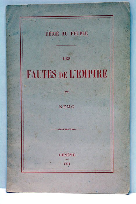 De´die´ au peuple. Les fautes de l'Empire.