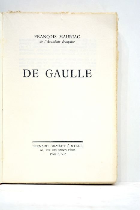 De Gaulle.