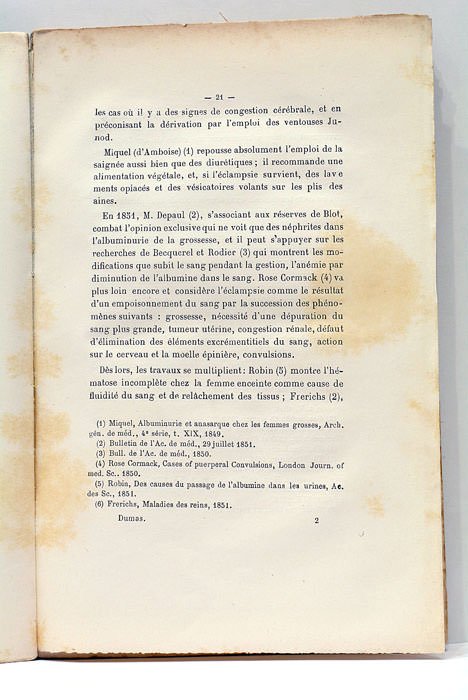 De l'Albuminurie chez la Femme enceinte. Thèse présentée au concours …