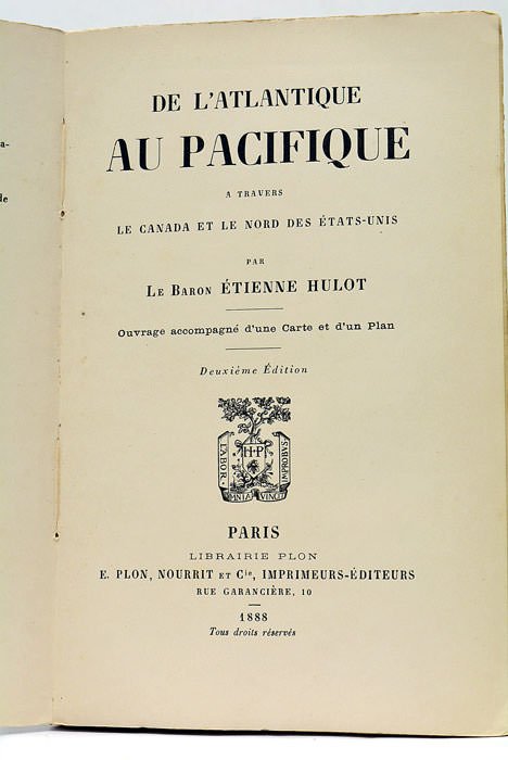 De l'Atlantique au Pacifique à travers le Canada et le …