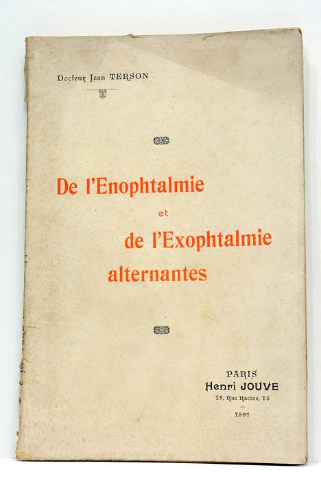 De l'enophtalmie et de l'exophtalmie alternantes.
