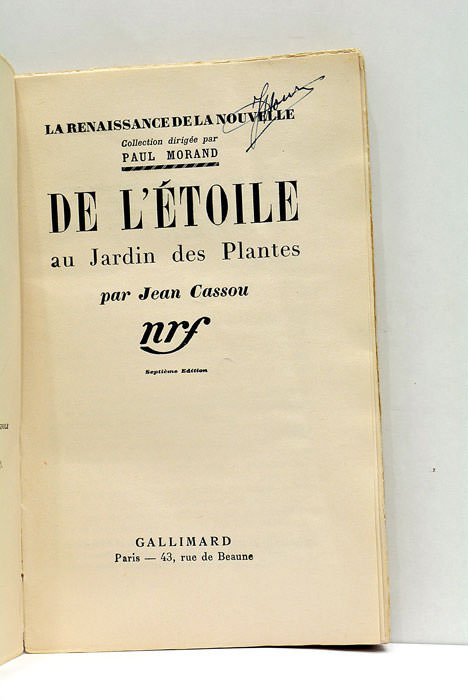 De l'Étoile au Jardin des Plantes. Septième édition.