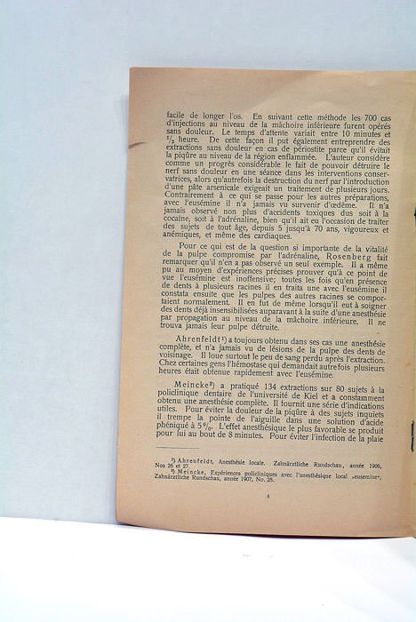 De l'Eusémine comme anesthésique local. Rapport d'ensemble.