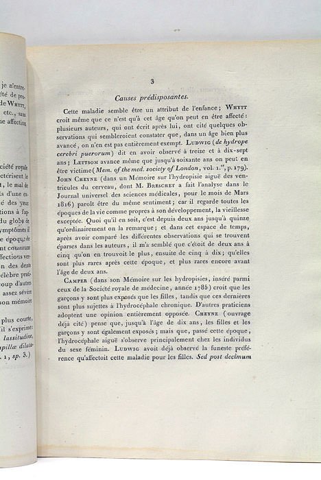 De l'Hydropisie Aigue des Ventricules du Cerveau dans l'enfance. Dissertation …