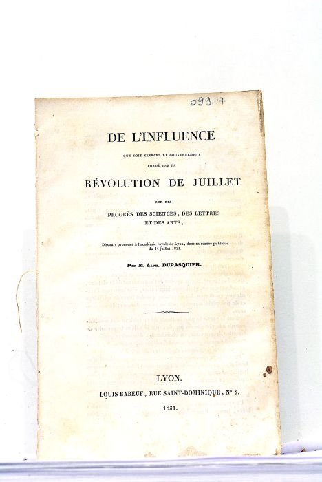 De l'Influence que doit exercer le Gouvernement fondé par la …