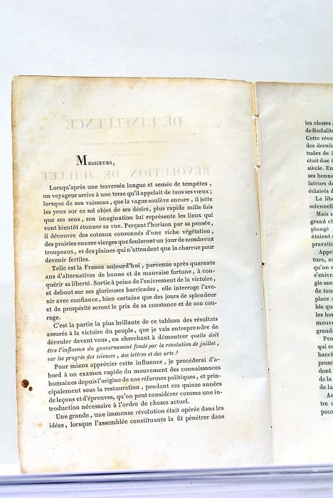 De l'Influence que doit exercer le Gouvernement fondé par la …