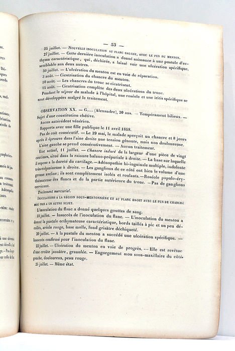 De l'Inoculation du Chancre Mou à la Région Céphalique, au …